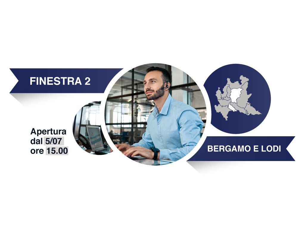 Finestra 2, Province: Bergamo, Lodi - Avviso a favore degli intermediari del commercio