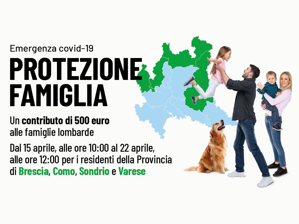 Protezione Famiglia Emergenza COVID 19 - Province di Brescia, Como, Sondrio e Varese